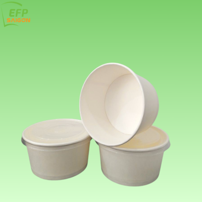 TÔ GIẤY 500M-16OZ NẮP PP ĐỰNG CHÁO SÚP